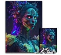 Puzzle in legno da 1000 pezzi Zombie Queen per adulti fai da te decorazione per la casa gioco rompicapo 1000 pezzi (38x26 cm)