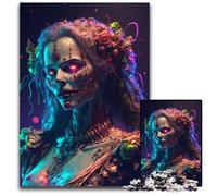 Puzzle in legno da 1000 pezzi Zombie Queen per adulti sfida mentale attività educativa per adolescenti 1000 pezzi (75x50 cm)