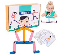 Puzzle in legno da 24 pezzi - giocattolo didattico interattivo per la percezione visiva, capacità di risoluzione dei problemi e sviluppo intellettuale | Adatto a bambini in età prescolare,