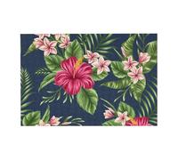 Puzzle in legno da 300 pezzi con fiori tropicali, frangipani e ibisco, con scatola di imballaggio per adulti