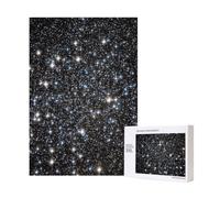 Puzzle in legno da 300 pezzi con glitter stampato Galaxy, non glitter veri, per il divertimento di tutta la famiglia.