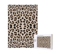 Puzzle in legno da 300 pezzi con motivo leopardato per il divertimento di tutta la famiglia.