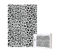 Puzzle in legno da 300 pezzi con motivo leopardato senza cuciture, per il divertimento di tutta la famiglia.