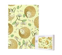 Puzzle in legno da 300 pezzi con pangolini e margherite, con scatola di imballaggio per adulti