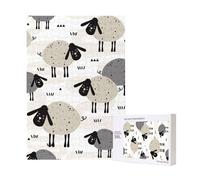 Puzzle in legno da 300 pezzi con pecore per il divertimento di tutta la famiglia