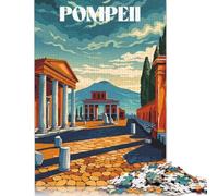 Puzzle in legno da 500 pezzi delle rovine di Pompei per adulti e ragazzi dai 12 anni in su, 500 pezzi (52x38 cm)