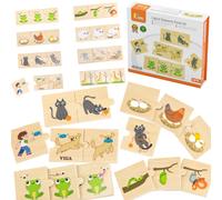 Puzzle in legno delle attività degli animali Viga