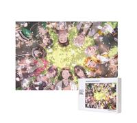 Puzzle in legno di anime giapponesi Tanjirou, Nezuko e nove Hashira per adulti, materiale pioppo, 300 pezzi