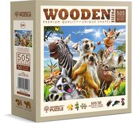 Puzzle in legno di città di legno, Benvenuti in Africa 505 pezzi