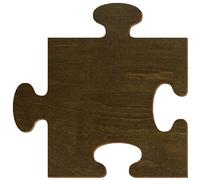 Puzzle in legno di nocciola verniciato su entrambi i lati, 3-50 cm, in compensato di betulla da 3 mm, disponibile singolarmente o in set, dimensioni: 34 cm, confezione include: 1 pezzo