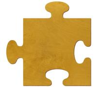 Puzzle in legno di rovere chiaro laccato su entrambi i lati, decorazione fai da te, 3-50 cm, in compensato di betulla da 3 mm, disponibile singolarmente o in set, dimensioni: 49 cm, confezione da 100