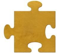 Puzzle in legno di rovere chiaro laccato su entrambi i lati, decorazione fai da te, 3-50 cm, in compensato di betulla da 3 mm, disponibile singolarmente o in set, dimensioni: 37 cm, confezione da 50