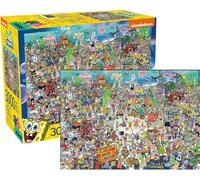 Aquarius Spongebob Jigsaw Bikini Bottom 3000 Pieces Puzzle Multicolor