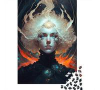 Puzzle in legno difficile da 1000 pezzi per adulti, motivo: ragazza di bellezza, regali per la vigilia di Natale, 1000 pezzi (38x26 cm)