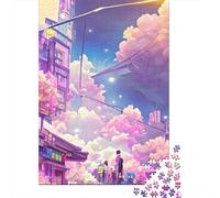 Puzzle in legno difficile da 1000 pezzi per adulti, passeggiata mattutina, regali per la vigilia di Natale, 1000 pezzi (38x26 cm)