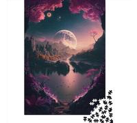 Puzzle in legno difficile da 1000 pezzi per adulti, pianeta extrasolare Tau Ceti E, regali per la vigilia di Natale, 1000 pezzi (75x50 cm)