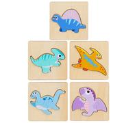 Puzzle in legno Dinosauri 11 x 11 cm