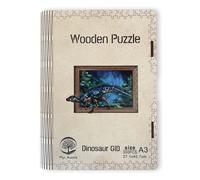 Puzzle in legno dinosauro A3 luminoso al buio