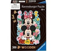 Ravensburger Disney Mickey & Minnie Mouse Shaped 300 Piece Wooden Puzzles for Ad