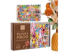 Puzzle in legno, divertenti attività di apprendimento in legno, gioco di mappatura animale, per la prima infanzia, interazione genitore-figlio, per asilo, viaggi, casa, giardino, terrazza