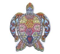 Puzzle in legno DIY forma silhouette A5 design Tartaruga Dam Electronics