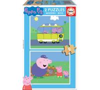 Puzzle in legno Educa Peppa Pig 2x9 pezzi