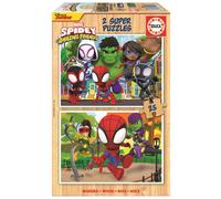 Puzzle in legno EDUCA Spidey e i suoi incredibili amici 2x25 pezzi