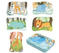 Puzzle in Legno Educativo per Bambini - Animali per Ragazzi e Ragazze 2-5 Anni