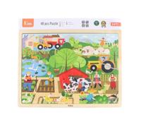 Puzzle in legno Fattoria 48 pezzi