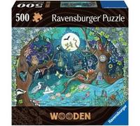 Puzzle Ravensburger 17516 Fantasy Forest Legno 500 Pezzi