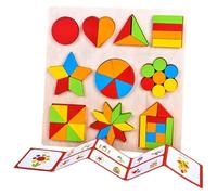 Puzzle in Legno Forme Geometriche,Puzzle Classificazione Forme in Legno,Attività Geometriche per Sviluppo Apprendimento | Per Bambini di Asilo e Scuola Materna Bambine e Maschi