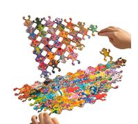 Puzzle in legno - Giocattoli educativi in legno per bambini | Puzzle d'arte animale per promuovere la capacità di riconoscimento, per interazione genitore-figlio, asilo,