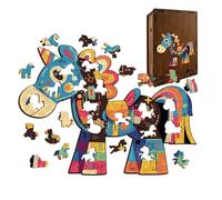 Puzzle in Legno Giochi da Tavolo Educativi a Forma di Cavallo