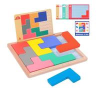 Puzzle in legno, gioco memory, giochi per anziani | 39 carte double face, ideali per fitness mentale in età, esercizi giocosi di attenzione per gli anziani