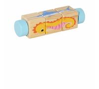 Puzzle in legno girevole: un gioco educativo per bambini piccoli.