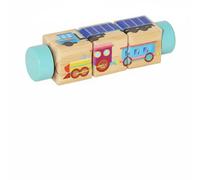 Puzzle in legno girevole: un gioco educativo per bambini piccoli.