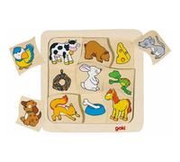 Puzzle in legno Goki Chi mangia cosa? 1 St