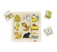 Puzzle in legno Goki Chi vive dove? 1 St