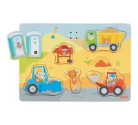 Puzzle in legno goki con suoni In cantiere 1 St