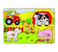 Puzzle in legno goki Nella fattoria 1 St