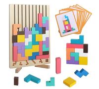 Puzzle in legno impilabile, gioco rompicapo antistress, puzzle in legno per attività divertenti in famiglia, ornamenti decorativi per la casa per adulti