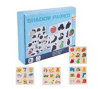 Puzzle in Legno in Legno - Puzzle per Bambino | Jigs Educativi, Triage Di Forma Di Frutta Animali Educativi, Giochi Di Corrispondenti Portatile per Fill
