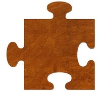Puzzle in legno laccato su entrambi i lati, 3-50 cm, in compensato di betulla da 3 mm, disponibile singolarmente o in set, dimensioni: 6 cm, confezione da: 1 pezzo