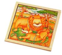 Puzzle in legno leone dell'edizione Safari