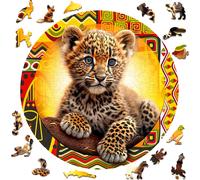 Puzzle in Legno Leopardino Carino 250 Pezzi