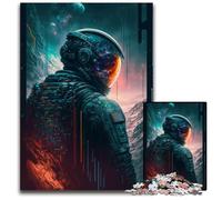 Puzzle in legno "L'ultimo astronauta" da 1000 pezzi, regalo perfetto per la festa della mamma, compleanni, Natale, 50x75CM/19,68x29,52 pollici.