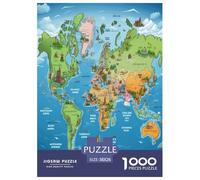 Puzzle in Legno Mappa politica dell'Europa Artee Stampa Di Qualit Genitore-Figlio Attivit Geografia Di Artework 1000 Pezzi Artee Regalo Per Amore E Amico 38x26cm/1000pcs