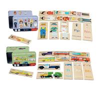 Puzzle In Legno, Materiale In Legno, 7 Cm, Puzzle Educativi, Giocattoli Interattivi Per L'apprendimento, Design Integrato STEM, Per Ragazzi, Ragazze, Giovani Adolescenti | Attività Di Viaggio Scolasti