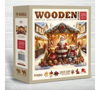 Wooden city - Puzzle Mercatino di Natale in legno - 1000 Pezzi