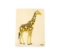 Puzzle in legno Montessori - Giraffa